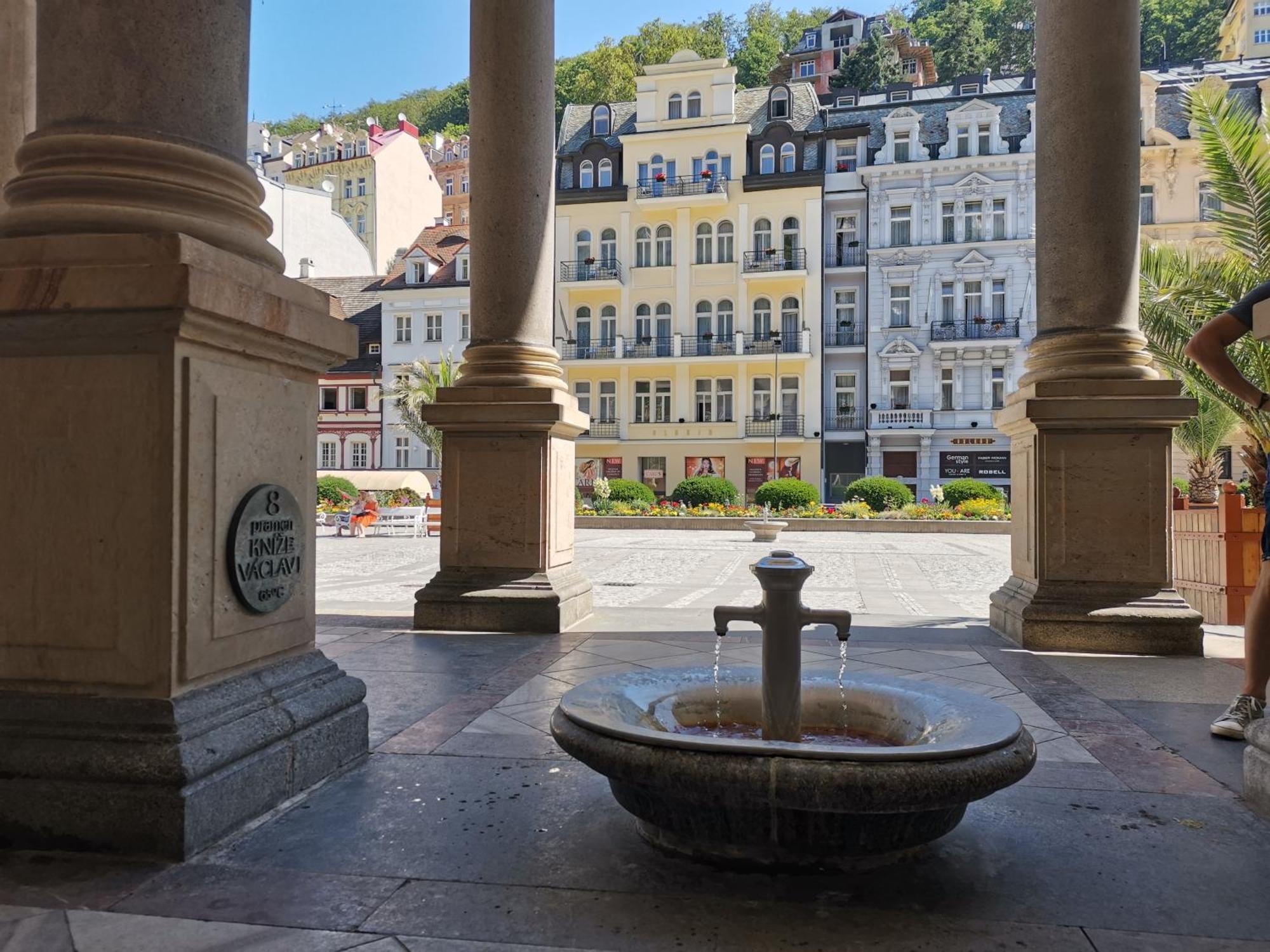 Ubytovani Ester - Utulny Byt V Lazenskem Centru Karlovych Varu Se Zahradkou Appartement Karlsbad Buitenkant foto